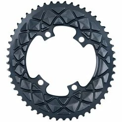 Absolute Black Plateau Ovale Premium - 4 Trous 110 Mm (Shimano Asymétrique) - Gris 2022
